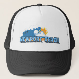 Newport Beach Hats Caps Zazzle Newport Beach Trucker Hat