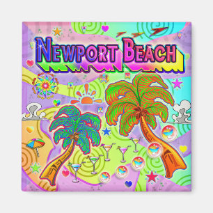 Newport Beach Vacation Target Magnet