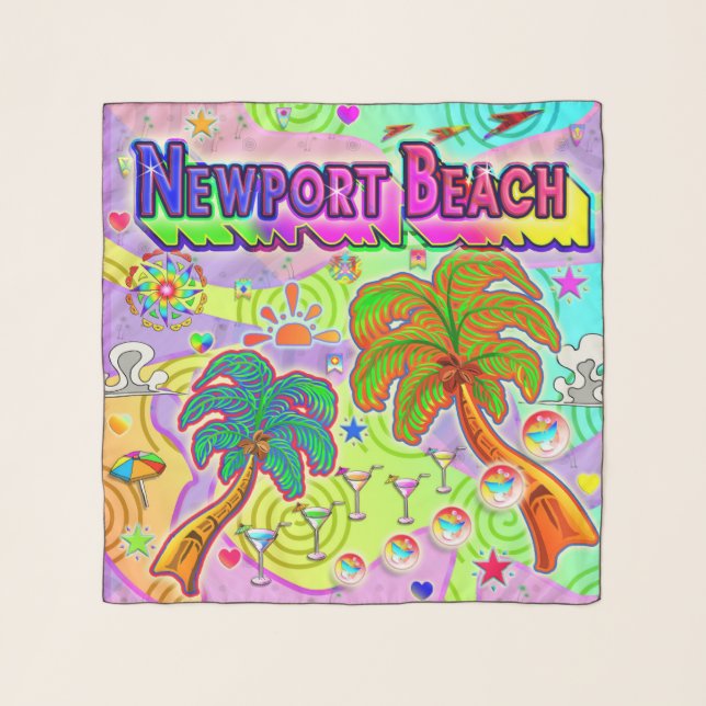 Newport Beach Vacation Target Scarf (Front)