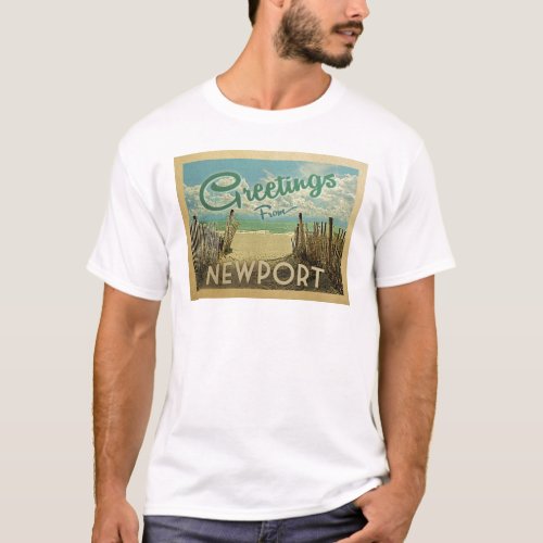 Newport Beach Vintage Travel T_Shirt