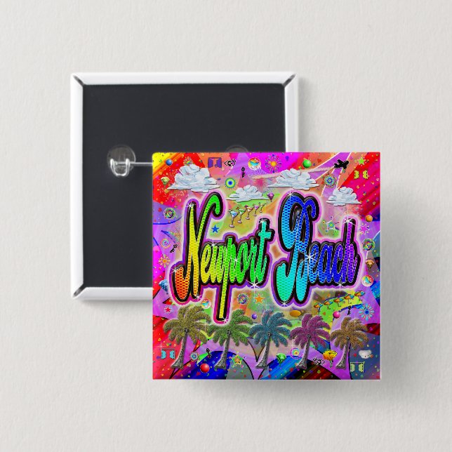 Newport Beach Vista Express Button (Front & Back)