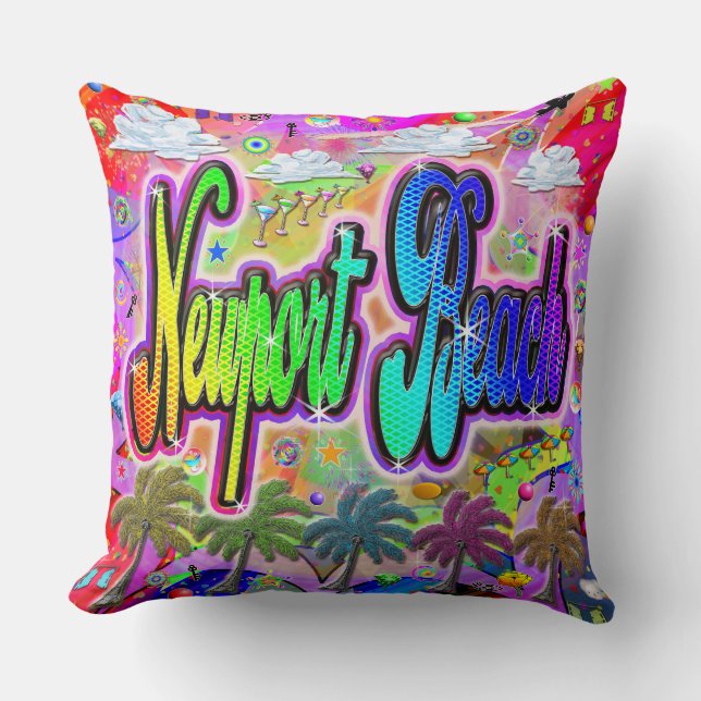 Newport Beach Vista Express Pillow (Front)