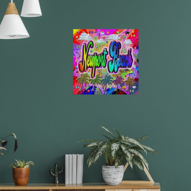 Newport Beach Vista Express Poster (Living Room 1)