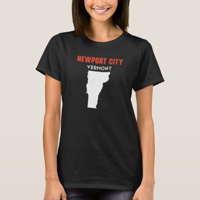 Newport city Vermont USA State America Travel Verm T-Shirt (Front)