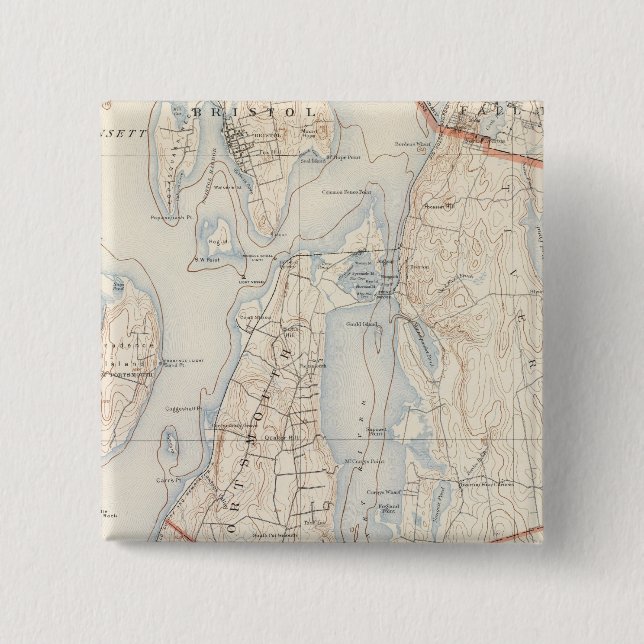 Newport County, Rhode Island Button (Front)