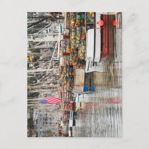 Newport Crab Boats in the Marina Photo Postcard