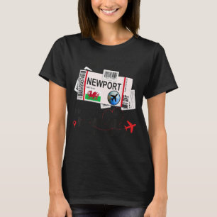Newport Girl  Newport Boarding Pass  Newport T-Shirt