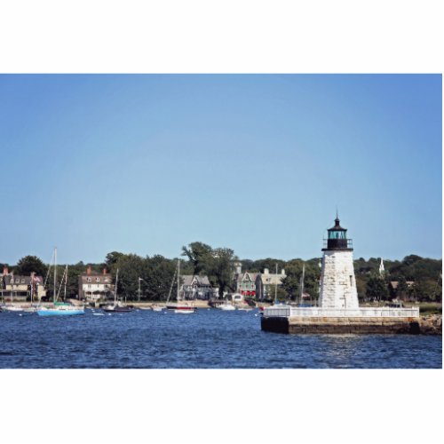Newport Harbor Lighthouse Rhode Island Cutout