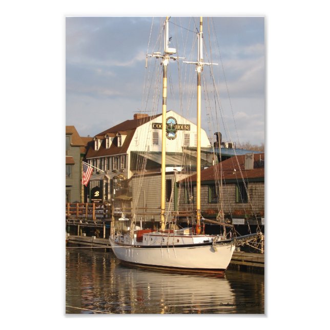 Newport Harbor Photo Print (Front)