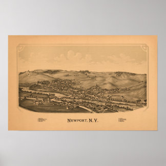 Newport, New YorkPanoramic MapNewport, NY Poster