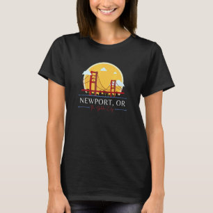 Newport OR Golden Gate Bridge Bad Geography Stupid T-Shirt