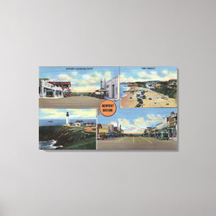 Newport, Oregon - Yaquina Lighthouse, Main Canvas Print