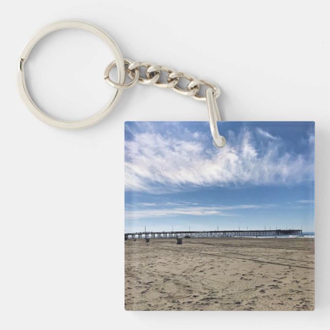 Newport Pier, Newport Beach, California Keychain (Front)