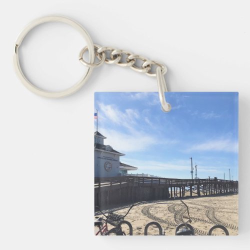 Newport Pier Newport Beach California Keychain