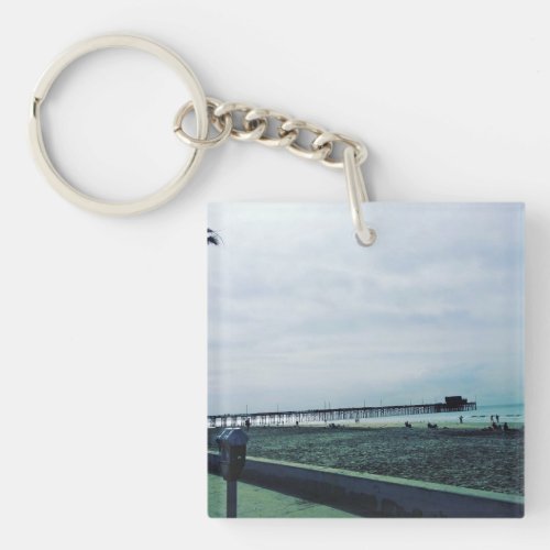 Newport Pier Newport Beach California Keychain