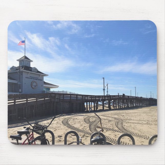 Newport Pier, Newport Beach, California Mouse Pad (Front)