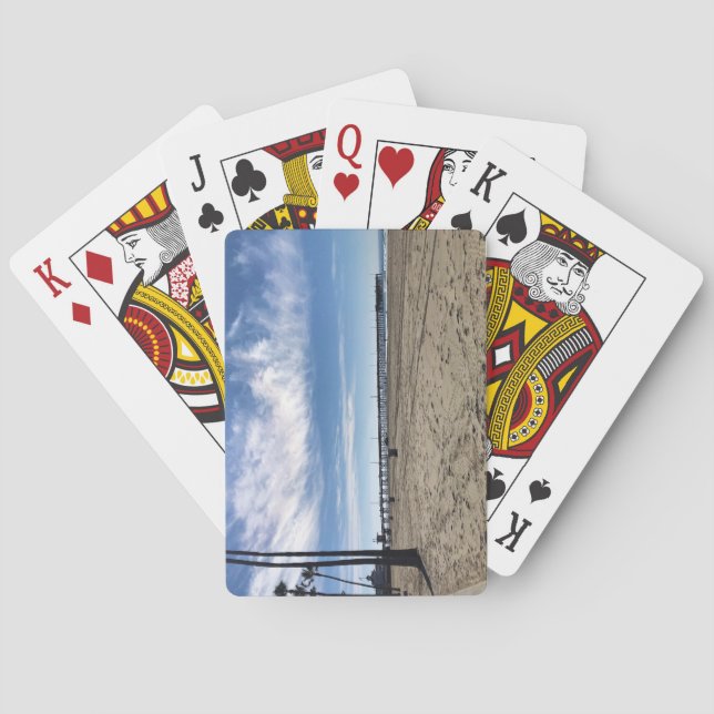 Newport Pier, Newport Beach, California Poker Cards (Back)