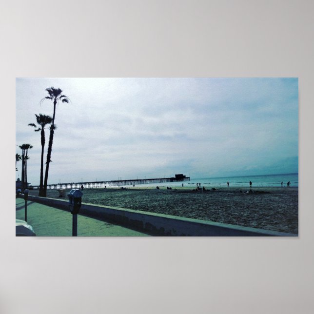 Newport Pier, Newport Beach, California Poster (Front)