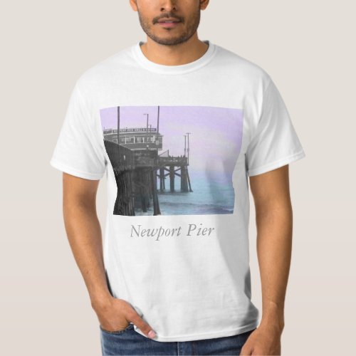 Newport Pier Stylized T_Shirt