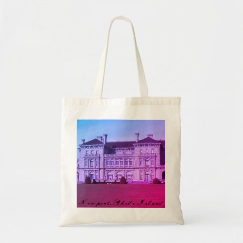 Newport Rhode Island Beach Mansion Tote Bag