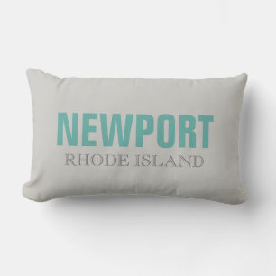 Newport Rhode Island Beach Throw Pillow
