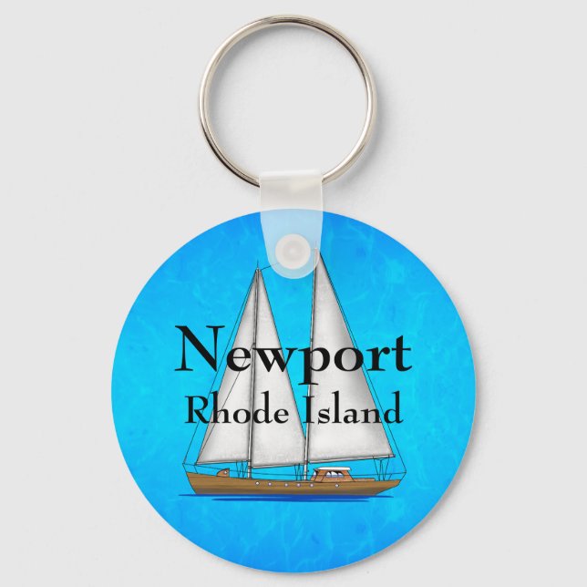 Newport Rhode Island Keychain (Front)