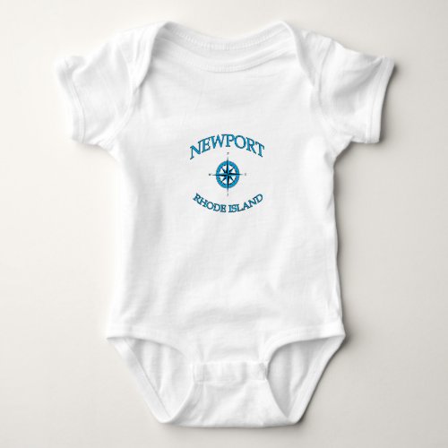 Newport Rhode Island Nautical Baby Bodysuit