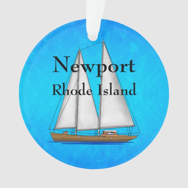 Newport Rhode Island Ornament (Front)