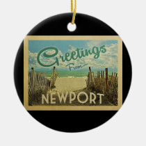 Newport Rhode Island Ornament Beach Vintage
