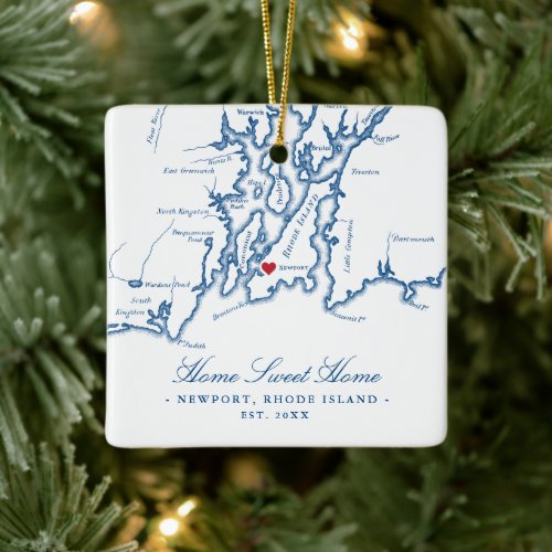 Newport Rhode Island Ornament _ Home Sweet Home