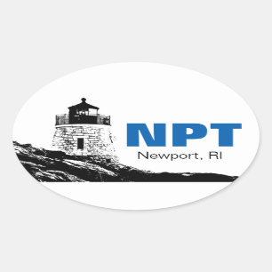 Newport, Rhode Island oval bumper sticker