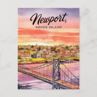 Newport, Rhode Island painting Postcard