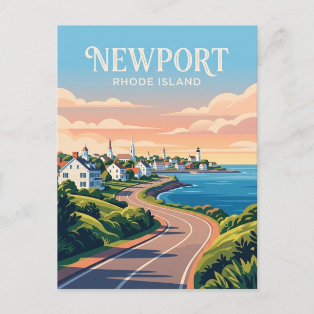 Newport Rhode Island Postcard (Front)