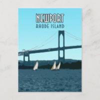 Newport Rhode Island Sailboats Vintage
