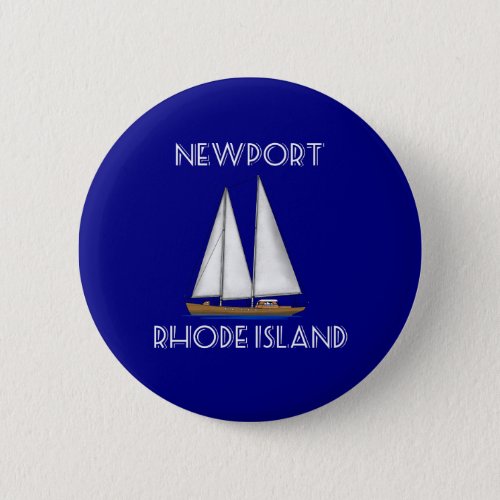 Newport Rhode Island Sailing Button