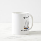 Newport Rhode Island Sailing Coffee Mug (Front Right)