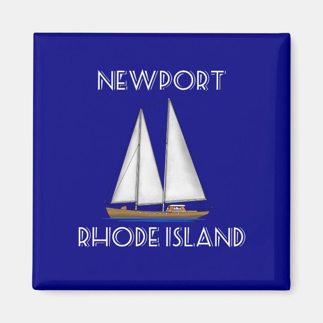 Newport Rhode Island Sailing Magnet (Front)