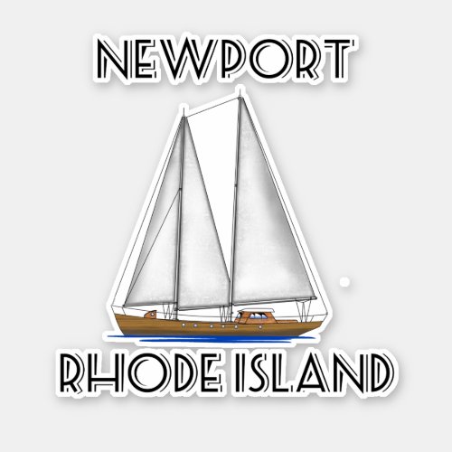 Newport Rhode Island Sailing Sticker