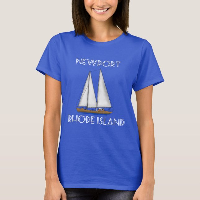 Newport Rhode Island Sailing T-Shirt (Front)
