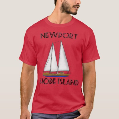 Newport Rhode Island Sailing T_Shirt