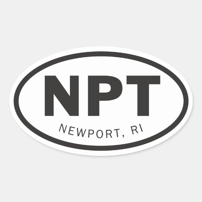 Newport, Rhode Island Sticker (Front)