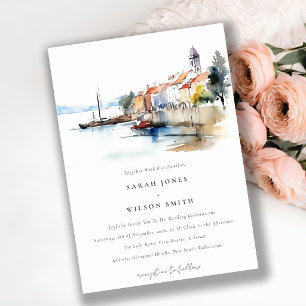 Newport Rhode Island United States Wedding Invitation
