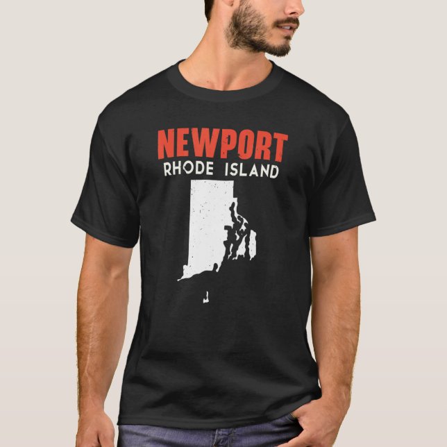 Newport Rhode Island USA State America Travel T-Shirt (Front)