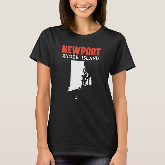 Newport Rhode Island USA State America Travel T-Shirt (Front)