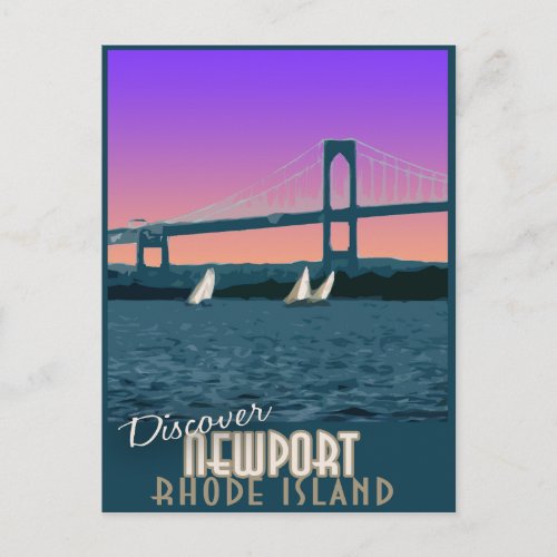 Newport Rhode Island Vintage Travel Postcard