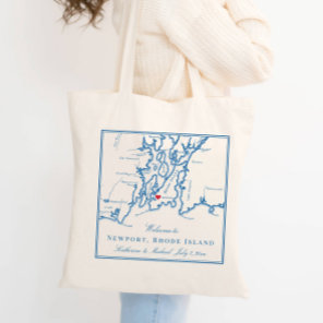 Newport Rhode Island Wedding Welcome Tote Bag