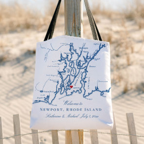 Newport Rhode Island Wedding Welcome Tote Bag