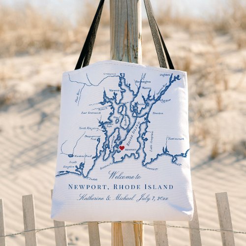 Newport Rhode Island Wedding Welcome Tote Bag