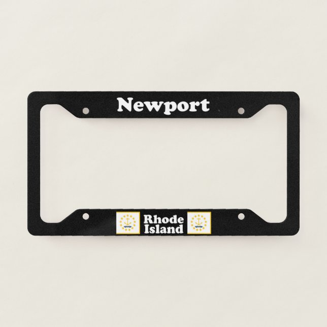 Newport RI - LPF License Plate Frame (Front)