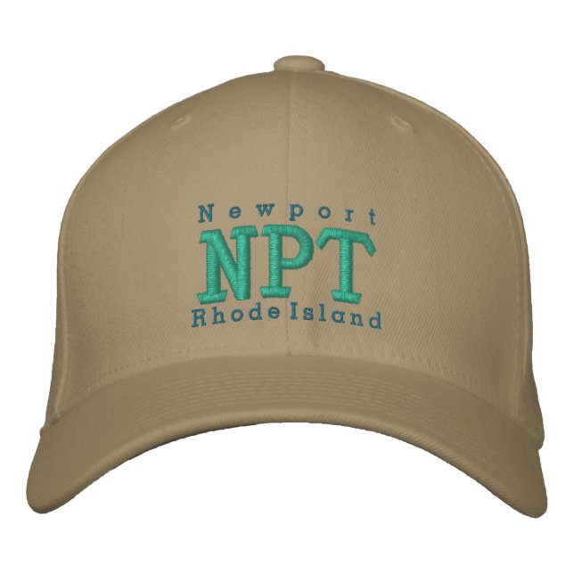Newport, RI "NPT" Embroidered Baseball Hat (Front)